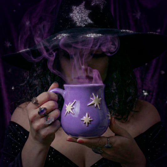 Taza Violeta Estrellada