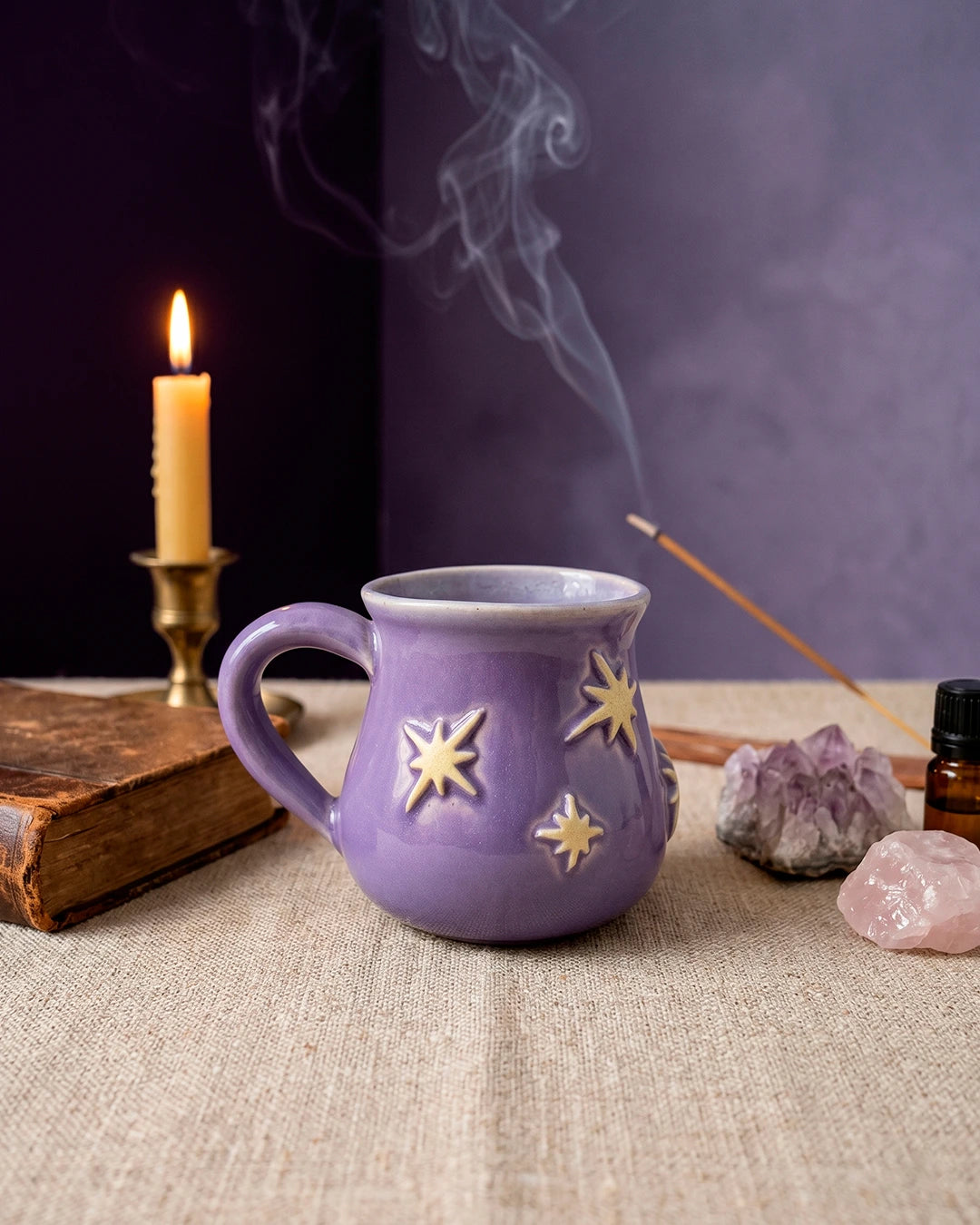 Taza Violeta Estrellada