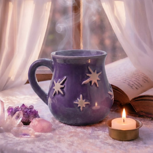 Taza Violeta Estrellada